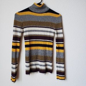 Fall patterned turtleneck